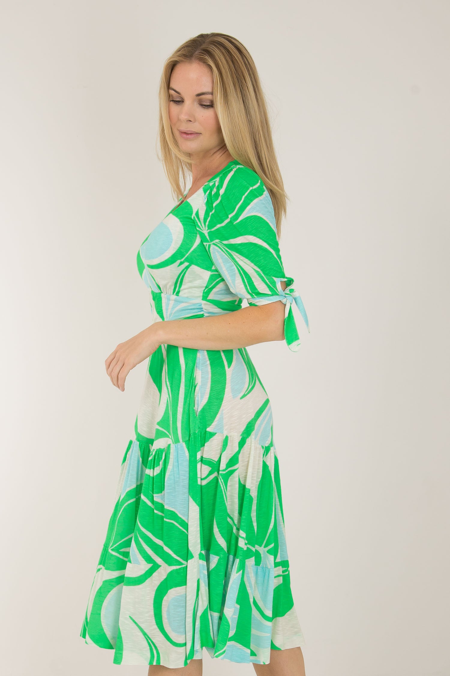 Flowy short jersey dress - Green Pure Female Flowy short jersey dress - Green Pure Female