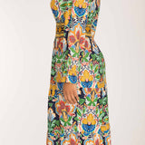 Wow midi jersey dress - Navy folklore