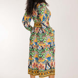Wow midi jersey dress - Navy folklore