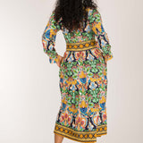 Wow midi jersey dress - Navy folklore