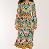 Wow midi jersey dress - Navy folklore