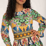 Wow short jersey dress - Navy folklore