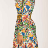 Wow short jersey dress - Navy folklore