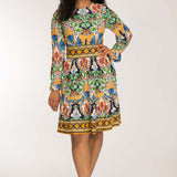 Wow short jersey dress - Navy folklore