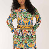 Wow short jersey dress - Navy folklore