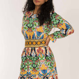 Wow short jersey dress - Navy folklore