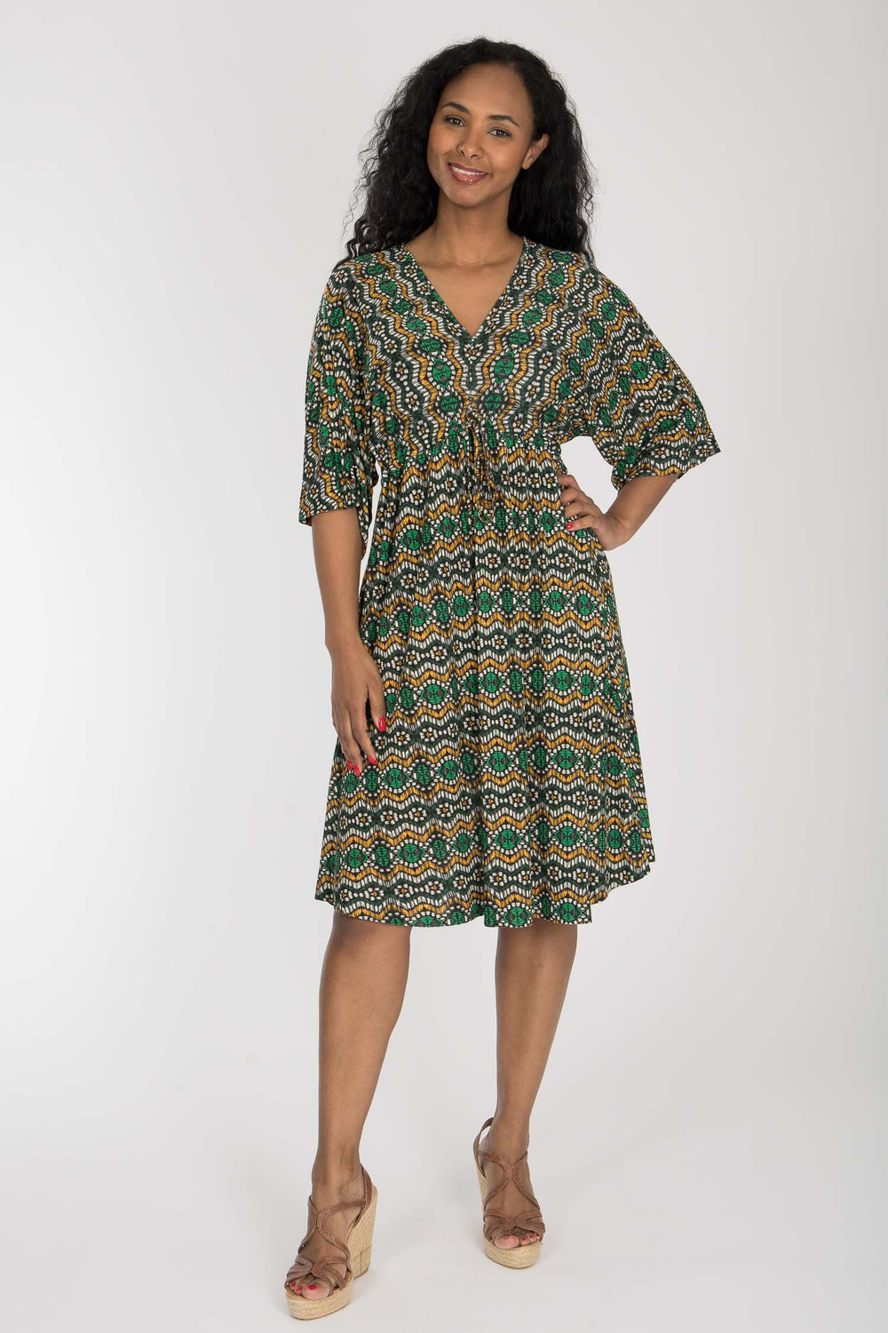 To wear everywhere short jersey dress - Green