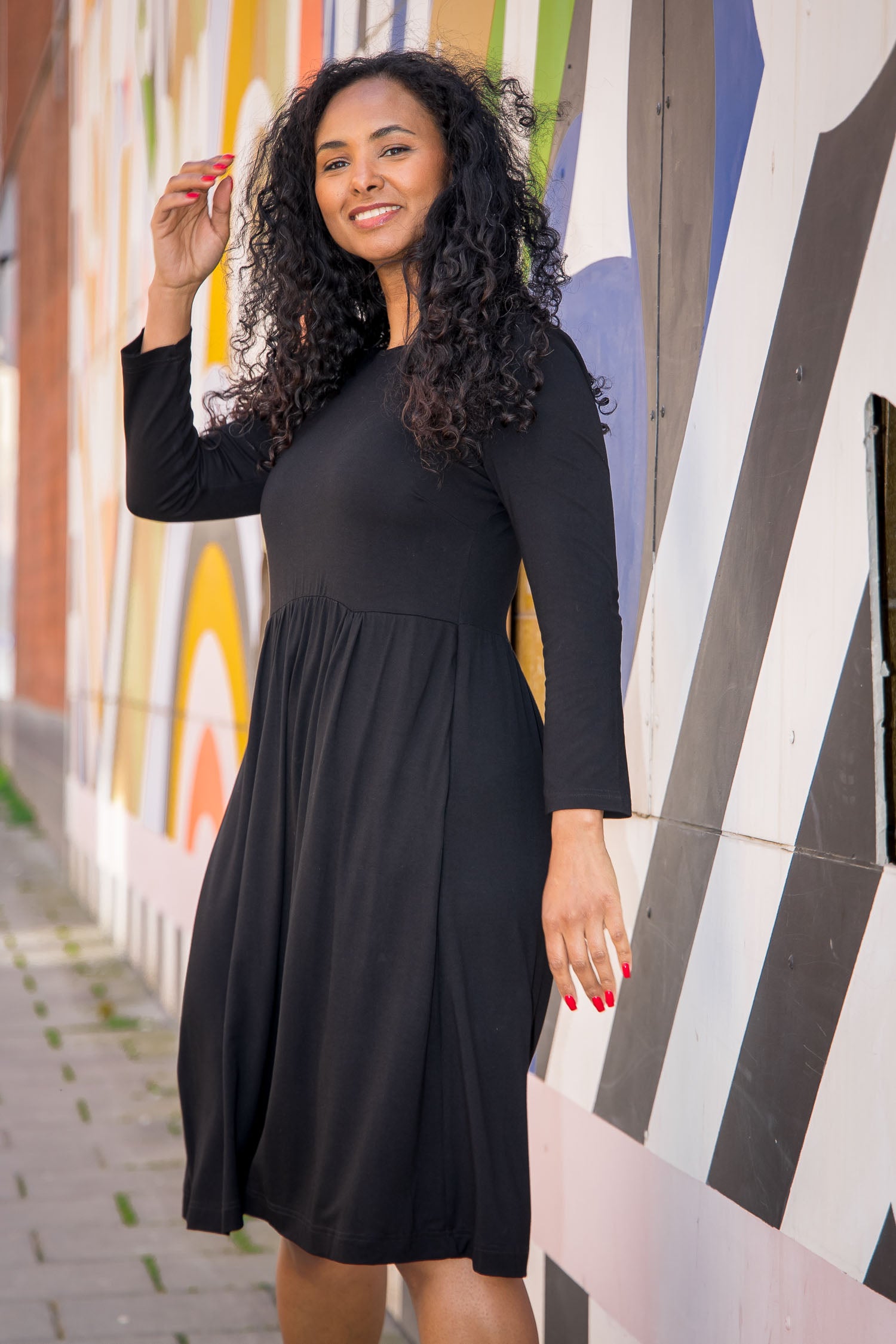 Ideal short jersey dress - Black Pure Female Ideal short jersey dress - Black Pure Female