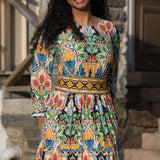 Wow short jersey dress - Navy folklore