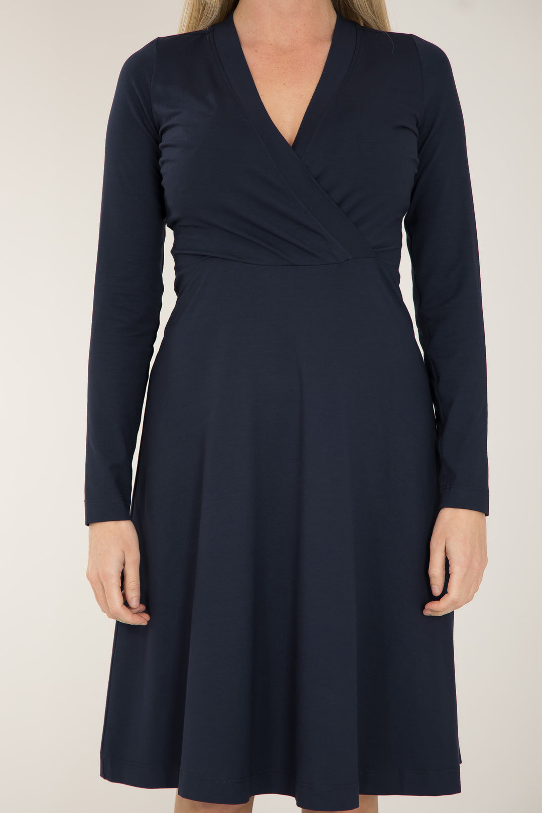 My most comfy short jersey dress - Navy - Mariniblå, knälång klänning i trikå