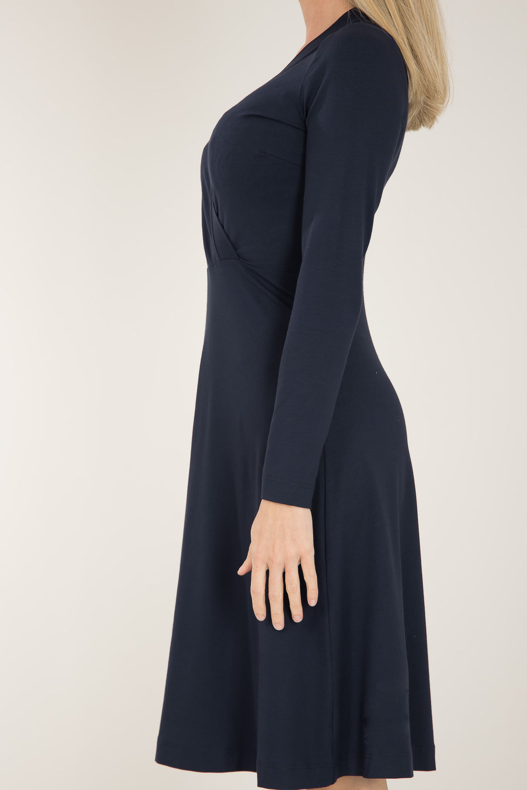 My most comfy short jersey dress - Navy - Mariniblå, knälång klänning i trikå