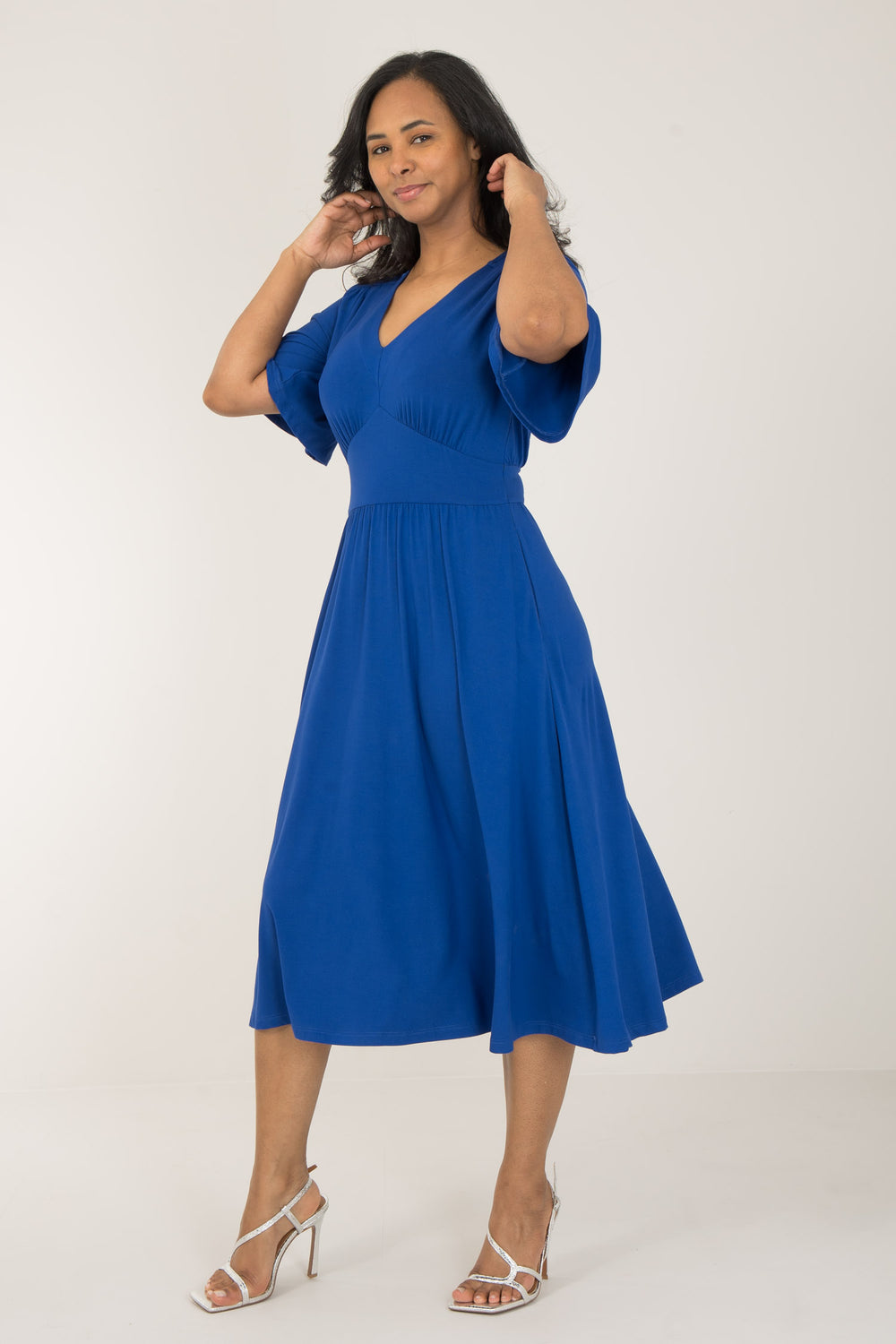 Nina jersey dress - Cobolt Blue