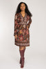 Pure boho short jersey dress - Brown