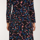 Ideal short jersey dress - Blue-Pink