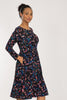 Ideal short jersey dress - Blue-Pink