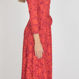 Ready to go midi jersey dress - Red