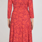 Ready to go midi jersey dress - Red