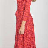 Ready to go midi jersey dress - Red