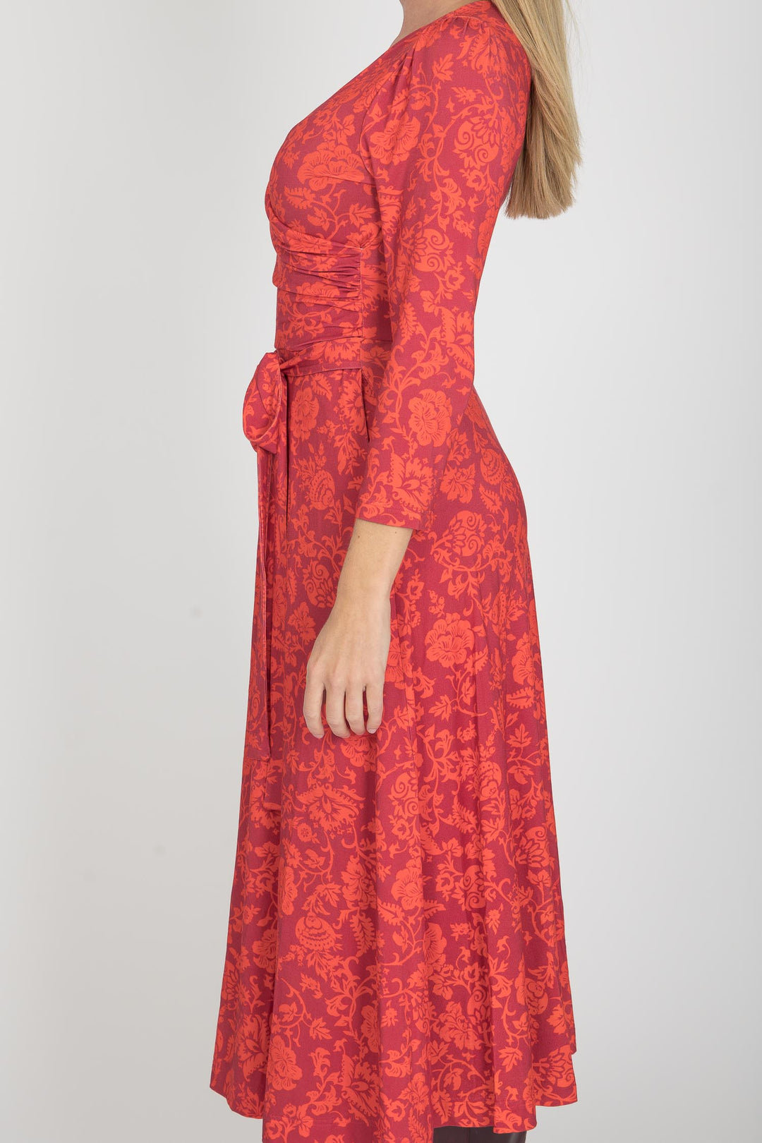 Ready to go midi jersey dress - Red