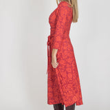 Ready to go midi jersey dress - Red