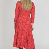 Ready to go midi jersey dress - Red
