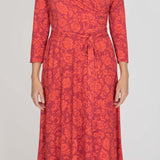 Ready to go midi jersey dress - Red
