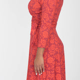 Ready to go short jersey dress - Red