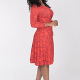 Ready to go short jersey dress - Red