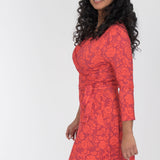 Ready to go short jersey dress - Red