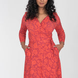 Ready to go short jersey dress - Red