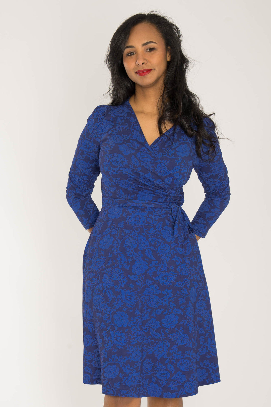 Ready to go short jersey dress - Blue