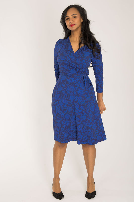 Ready to go short jersey dress - Blue