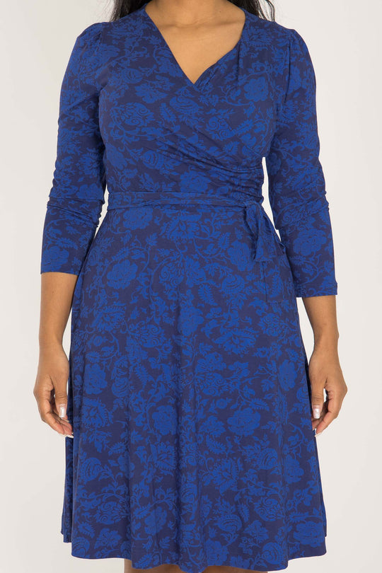 Ready to go short jersey dress - Blue