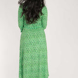 Forever mine placket midi jersey dress - Green