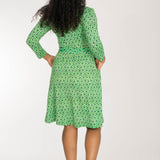 Forever mine placket short jersey dress - Green