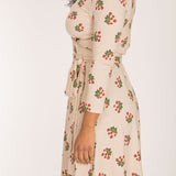 Bestie wrap short jersey dress - Beige