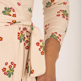 Bestie wrap short jersey dress - Beige