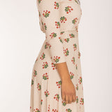 Bestie wrap short jersey dress - Beige