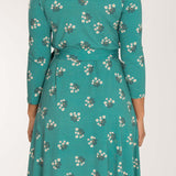 Bestie wrap short jersey dress - Turquoise
