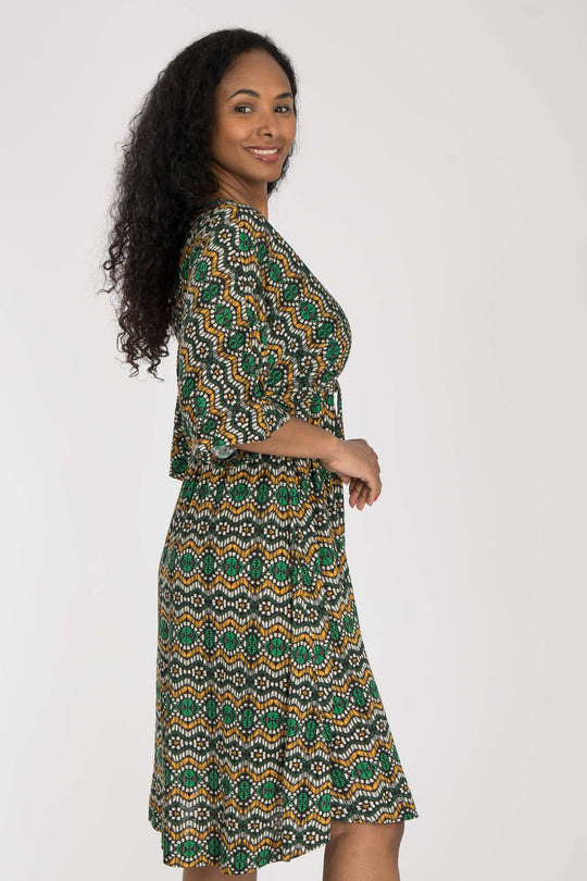 To wear everywhere short jersey dress - Green
