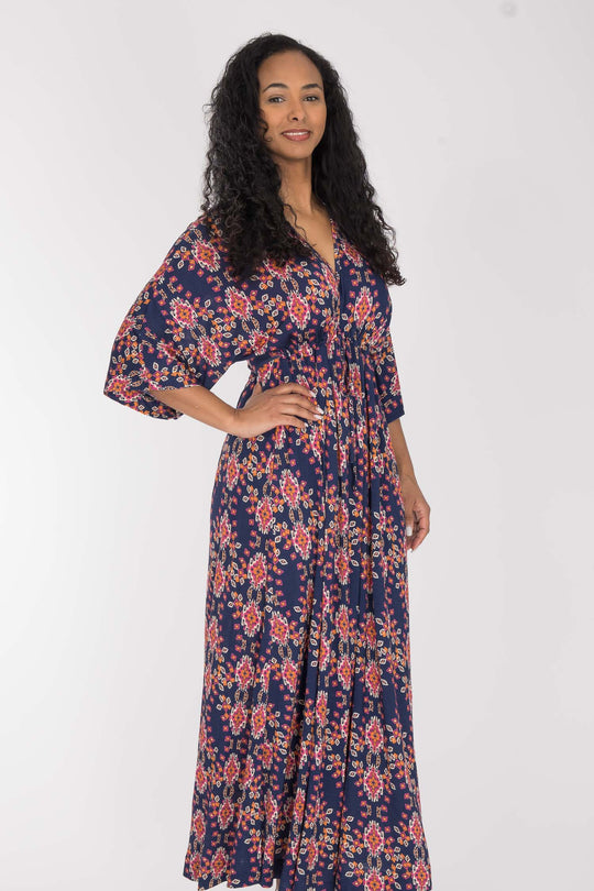 To wear everywhere maxi jersey dress - Navy
