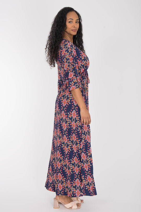 To wear everywhere maxi jersey dress - Navy