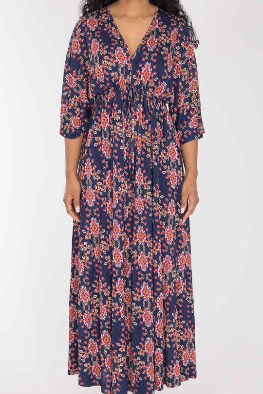 To wear everywhere maxi jersey dress - Navy