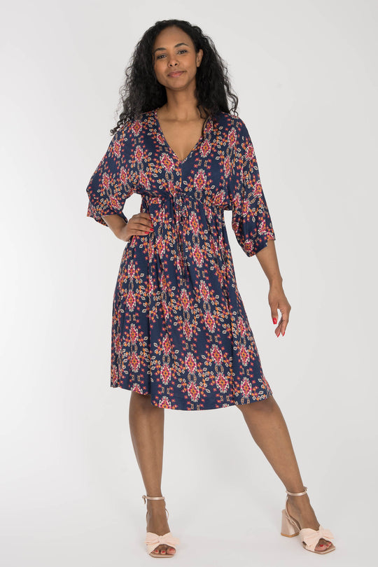 To wear everywhere short jersey dress - Navy