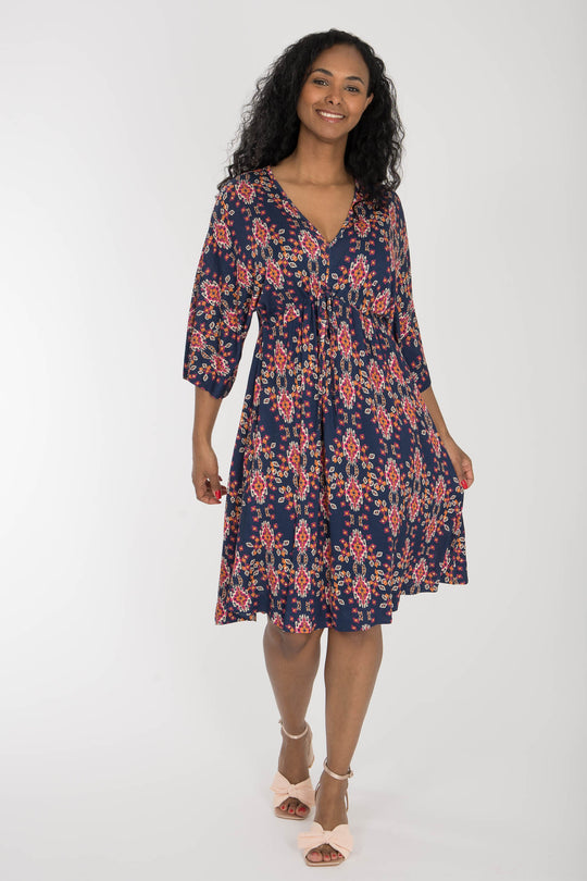 To wear everywhere short jersey dress - Navy