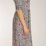 Ideal short jersey dress - Blue folklore