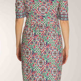 Ideal short jersey dress - Blue folklore