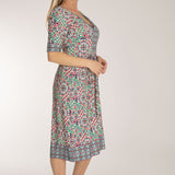 Ideal short jersey dress - Blue folklore