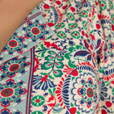 Ideal short jersey dress - Blue folklore