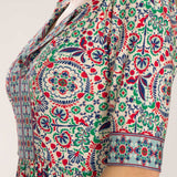 Ideal short jersey dress - Blue folklore